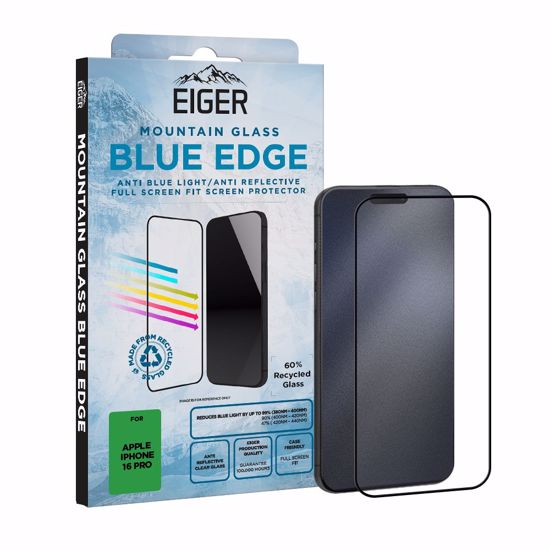Picture of Eiger Eiger Mountain Blue EDGE Screen Protector GRS for iPhone 17/ 17 Pro/ 16 Pro